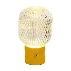 Modern Luxury Bedroom Portable Glass Decorative Table Lamp for Home Villa Hotel Ornament