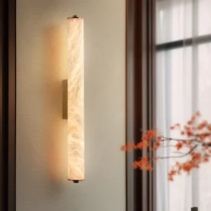Modern Luxury Copper Alabaster Wall Lamp High Quality LED Light for Hotel Villa Room Indoor Decor Living Room Corridor