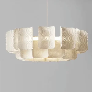 Modern Luxury Crystal Marble Chandelier LED Pendant Light Minimalist Design for Living Room Dining Room Villa Bedroom Decor