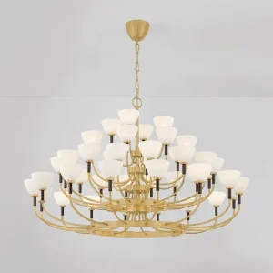 Modern Luxury Glass Chandelier Pendant Light Modern Fashion Design Ceiling Lamp Metal Chandeliers Hanging Lighting Home Decor