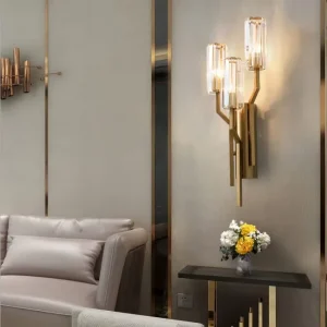 Modern Luxury Gold LED Wall Lamp with Warm White Light