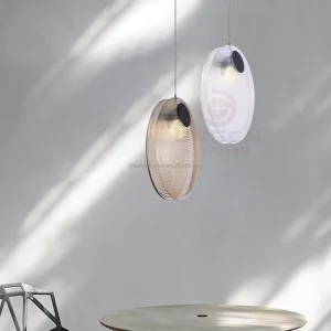 Modern Luxury LED Chandelier Lamp Small Home Office Bedroom Hanging Glass Eye Caring 360 Beam Angle 95 CRI Pendant Light