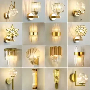 Modern Luxury LED Crystal Wall Lamp E27 Indoor Design for Home Office Corridor Bedroom Living Room Decorative Wall Light