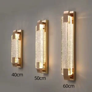 Modern Luxury LED Crystal Wall Lamp Newly Upgraded Zinc Alloy for Home Bedroom Corridor Decor Interior LED Crystal Wall Light