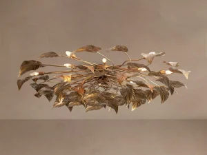 Modern Luxury Leaf Pendant Light Color Model Chandelier for Living Room Dining Room Bedroom and Main Hall