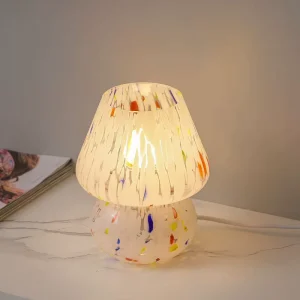 Modern Luxury Living Room Bedroom Lamp Glass Body with Remote Control B22 E14 E26 Bulb Bases Romantic Bedside Decoration