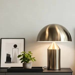 Modern Luxury Table Lamps Living Room Sofa Metal Mushroom Lamp Bedroom Bedside Light Indoor Room Decor Lighting