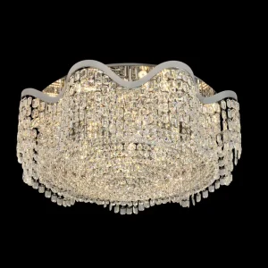 Modern Luxury Wavy Crystal Pendant Chandelier for Villa Living Room, Bedroom, Hotel Lobby, Show Flat