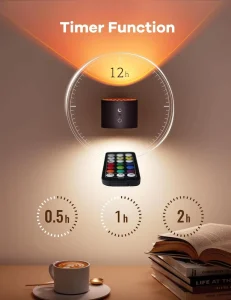 Modern Magnetic Touch LED Wall Lamp Rechargeable 360 Rotation Wireless Remote Control Spotlight for Bedroom Living Room