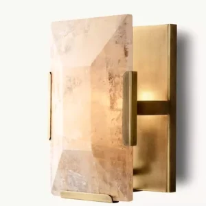 Modern Minimalist Alabaster Shade LED Wall Lamp for Bedside Living Room Corridor