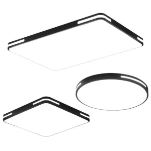 Modern Minimalist Iron Circular LED Ceiling Light Suitable for Study Dining Room Bedroom Living Room