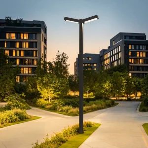 Modern Minimalist LED Garden Light Pole 3m 4m Electric Street Light for Garden Park AC DC Power Supply