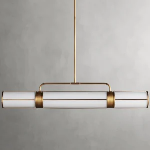 Modern Minimalist Linear Chandelier Lighting for Home and Restaurant Middle Size for Living Room and Bar