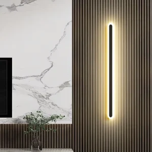 Modern Minimalist Living Room Nordic Creative Art Bedroom Bedside Touch Control 40 60 80 100 120cm LED Linear Wall Lamp
