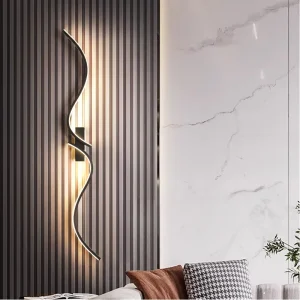 Modern Minimalist Living Room TV Background Wall Lamp Bedroom Bedside Lamp Light Luxury Minimalist Creative Strip Wall Lamp
