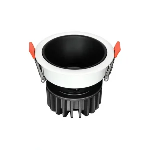 Modern Minimalist Luxury Recessed Spotlight Narrow edge Deep cup Design Anti glare COB Light Source Small mount Spotlight