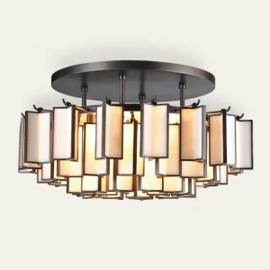 Modern Minimalist Marble Pendant Lamp Round Circle Alabaster Chandelier Lighting