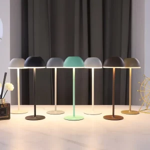 Modern Minimalist Metal Touch Sensitive Rechargeable Table Lamp Bedroom Bedside Lamp Dining Room Bar Ambient Decorative Light