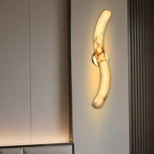 Modern Minimalist Natural Alabaster Wall Lamp