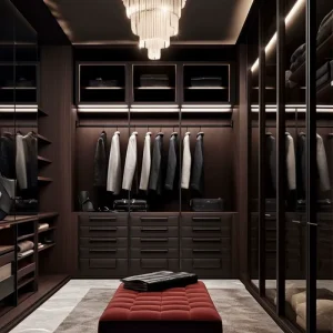 Modern Minimalist Pine Wood Bedroom Wardrobe with Multi-functional Storage Design for Living Room and Master Bedroom