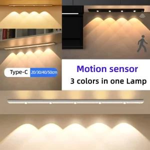 Modern Minimalist Smart Human sensing Light Ultra thin Peephole Strip Light Rechargeable Self adhesive LED PVC Cabinets Light