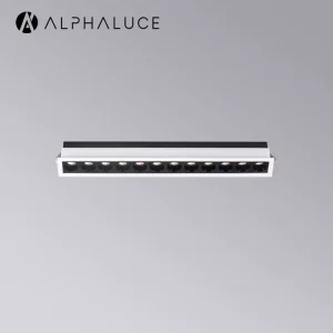 Modern Multi Head Aluminum LED Linear Lamp 13W Recessed Ceiling Grille Light for Office & Hotel Sleek Linear Lights