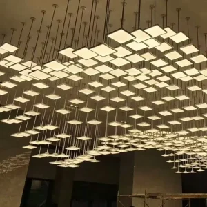 Modern Nordic Hotel Acrylic Indoor Decoration LED Pendant