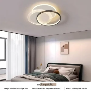 Modern Nordic Interior Lighting Luminaires Bedroom Circular LED Corridor Light with Iron Base Aisle Ceiling Acrylic Cover