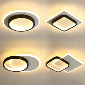 Modern Nordic Light Fixtures Pop Square Acrylic Lamp Hallway Corridor Led Ceiling Light Metal Ceiling Home Decor Aislen