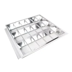 Modern Office 60×60 Louver Recessed Troffer LED Light Fixture Fitting Grill Lamp for Tube
