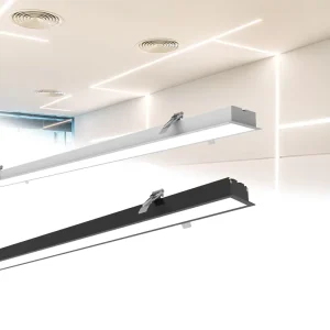 Modern Office Dimmable LED Linear Lighting 600mm 1200mm 1800mm 2400mm 20W-80W Silver White Black IP44 3/5-Year Warranty