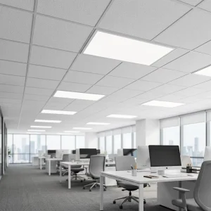 Modern Office LED Panel Light 600×600 Recessed Drop Panel Lamp Smart Dimmable Commercial Lighting 2×4 FT