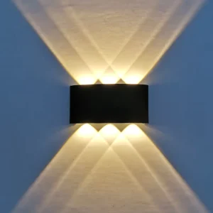 Modern Outdoor Aluminum Linear Wall Lamp Light Fixtures IP65 Waterproof Exterior Wall Mounted Indoor Lighting