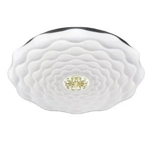 Modern PC PMMA Acrylic LED IP44 Ceiling Light Flush Mount White Lamp Remote Control AC Hotel Bedroom Home Lighting Decor