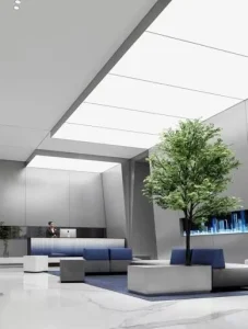 Modern PVC Stretch Ceiling Design False 3D Digital Printing Sky Aluminum Frame Soft Film Decorative Light Boxes