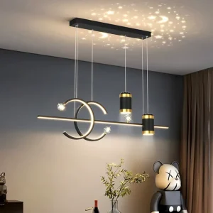 Modern Pendant Lamp Chandeliers LED Pendant Lights Dine Hanging Lamps for Ceiling Warm and Romantic Starry Sky Pendant Lamp