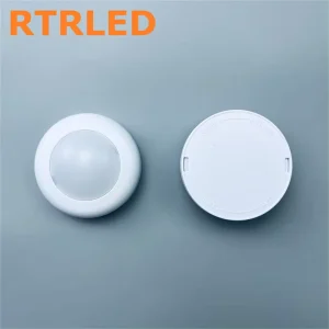 Modern RGB LED Puck Lights with Remote Control for Closet Bedroom Wall Cabinet Stick 3D Printed KC007 Under Cabinet