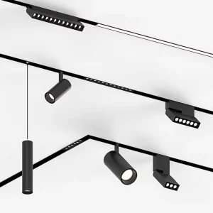 Modern Recessed Indoor Lighting 48v Home Commercial LinearTrack Lights Set Led Aluminum COB Magnetic Track