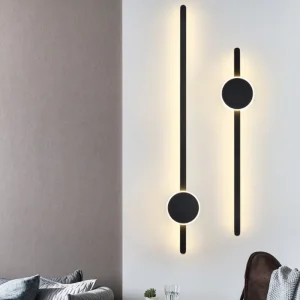 Modern Rechargeable Aluminum LED Wall Lamps for Living Room Bedroom Home Office Stylish Background Lighting