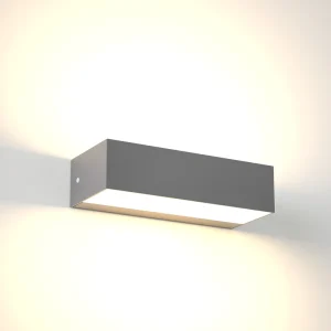 Modern Rectangle LED Wall Light IP65 Waterproof Black ABS PC 600LM 2500 6000K Color Temp CRI80 2 Year Warranty Indoor Outdoor 9W