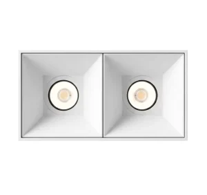 Modern Rectangular 2 Head COB LED Grille Spotlight Surface Mounted High CRI 90 95 AC220V IP20 Commercial Ceiling Lamp