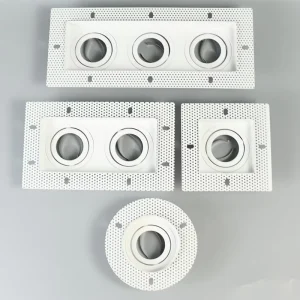 Modern Removable LED Ceiling Fixtures Fittings Iron Rotatable Embedded GU10 MR16 Frames for Indoor Downlight Spotlight Lighting