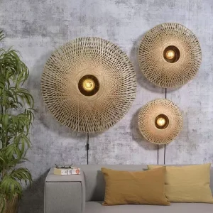 Modern Retro Woven Lamp for Home Decor Corridor Decorative Bedside Wall Lamp
