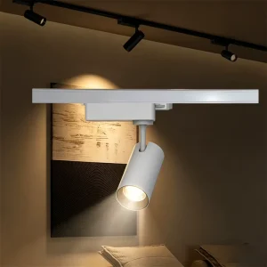 Modern Rotatable Track Mounted LED Light Flexible Spotlight for Clothing Boutique Cafe Office Retail Interior Lighting