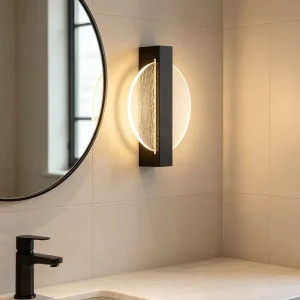 Modern Round Acrylic Wall Lamp Scandinavian LED Sconce Creative Interior Lighting for Home Decor Project