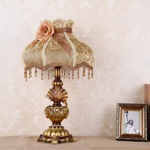 Modern Scandinavian Style Resin Metal LED AC Powered Simple Touch Dimmable Warm White Decorative Table Lamp