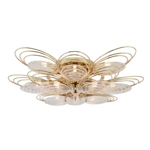 Modern Shell Shape Hanging Lamp Handmade Glass Decorative Chandelier Pendant Light for Home Hotel Lighting