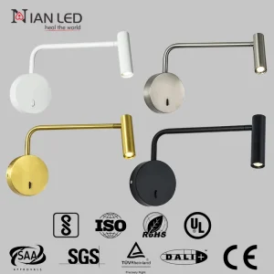 Modern Simple Aluminum LED Wall Lamp for Hotel Bedroom Bedside Decor