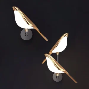 Modern Simple Bedroom Bedside Wall Lamp Magpie Bird Design for Living Room TV Background Aisle Lamp