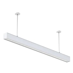 Modern Simple Corridor Exhibition Indoor Surface Mounted Hanging Tube Linkable 60W Aluminum LED Linear Light 120CM Dimmable
